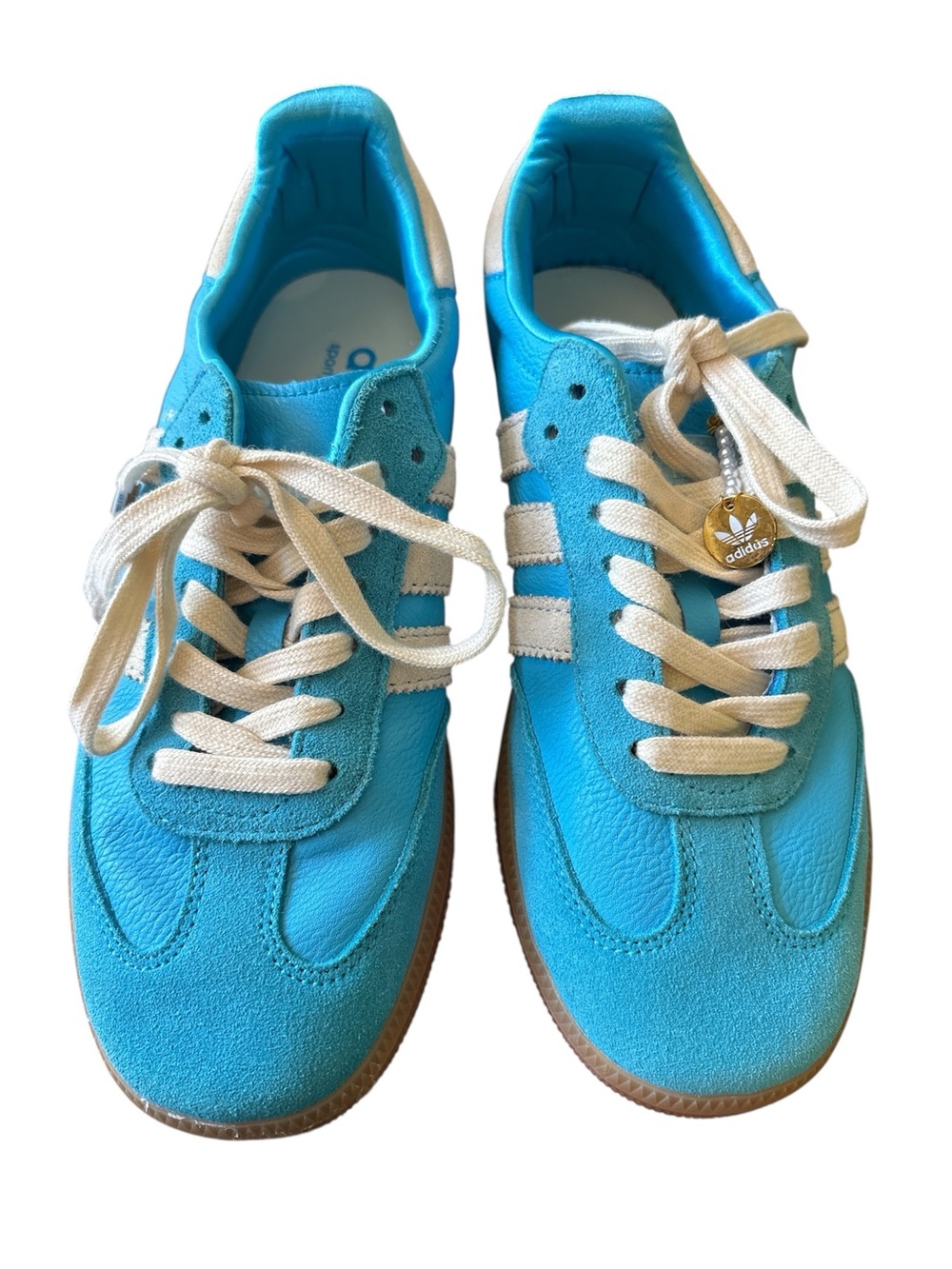 Adidas Samba OG Sporty & Rich Blue Rush IE6975 mens 7.5 Blokecore streetwear - Picture 3 of 9